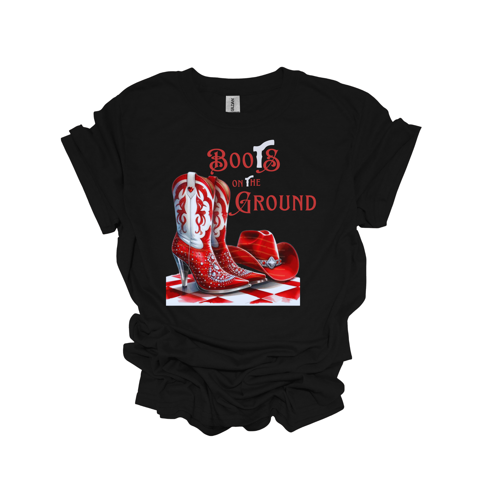 Boots on the Ground Red Short Sleeve T-Shirt - Legacy 4 Xavier