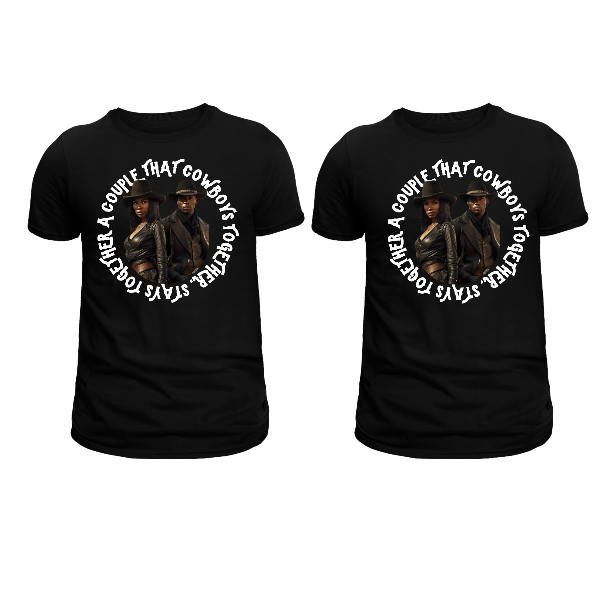 Bundle: Cowboy Couple Unisex Short Sleeve T-Shirt - Legacy 4 Xavier