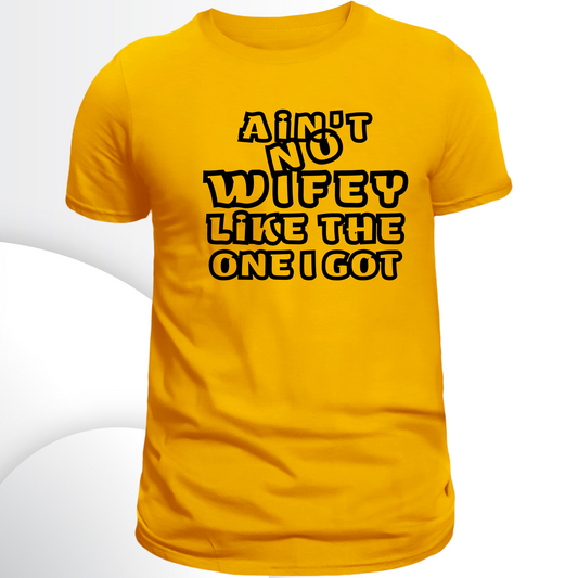 Bundle: Ain't No Wifey Like the One I Got Unisex Short Sleeve Graphic T-Shirt