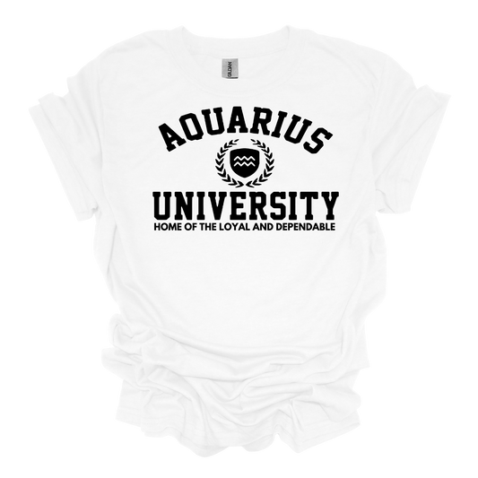 Aquarius University Unisex Short Sleeve T-Shirt