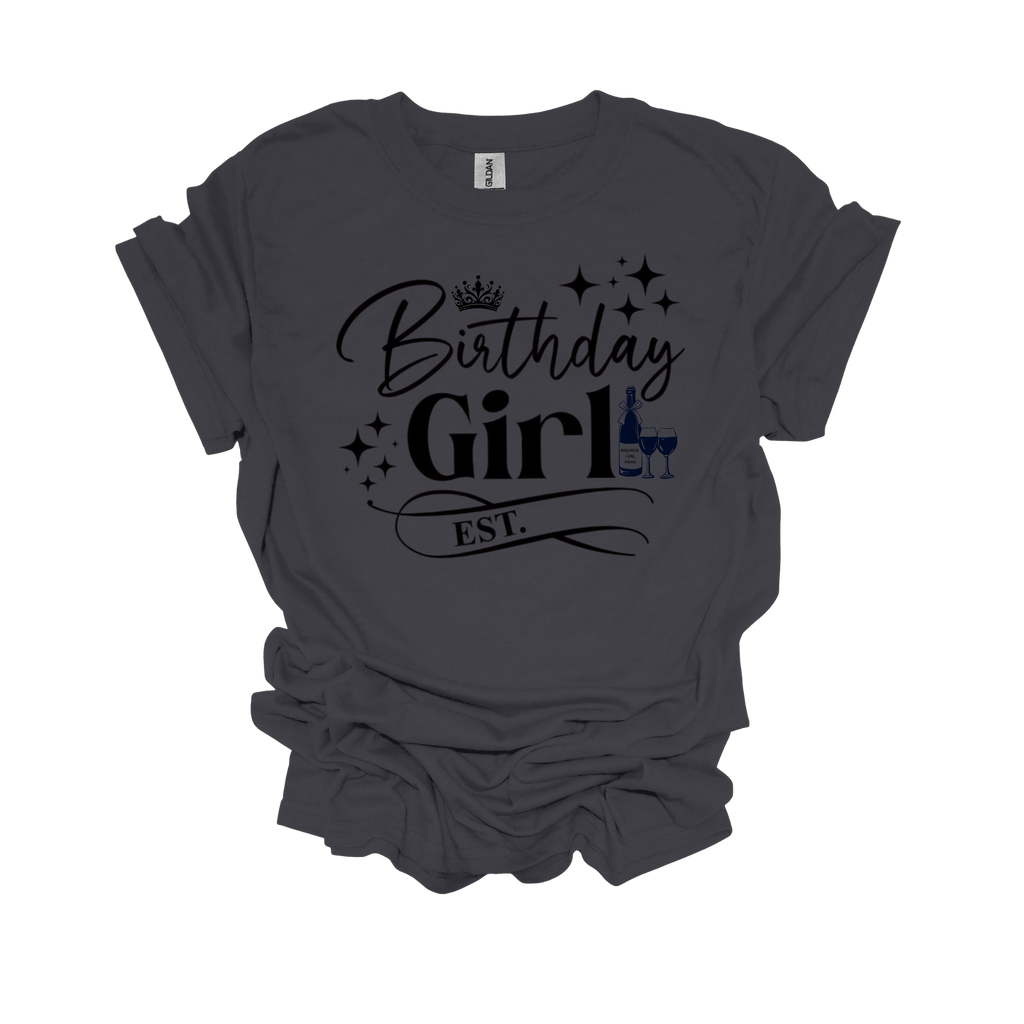 Birthday Girl Year Established Short Sleeve T-Shirt - Legacy 4 Xavier