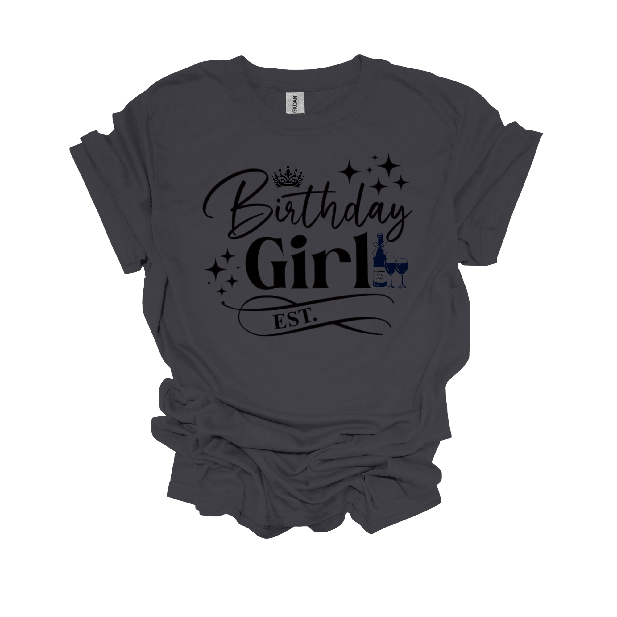 Birthday Girl Year Established Short Sleeve T-Shirt - Legacy 4 Xavier