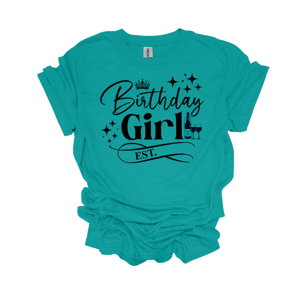 Birthday Girl Year Established Short Sleeve T-Shirt - Legacy 4 Xavier