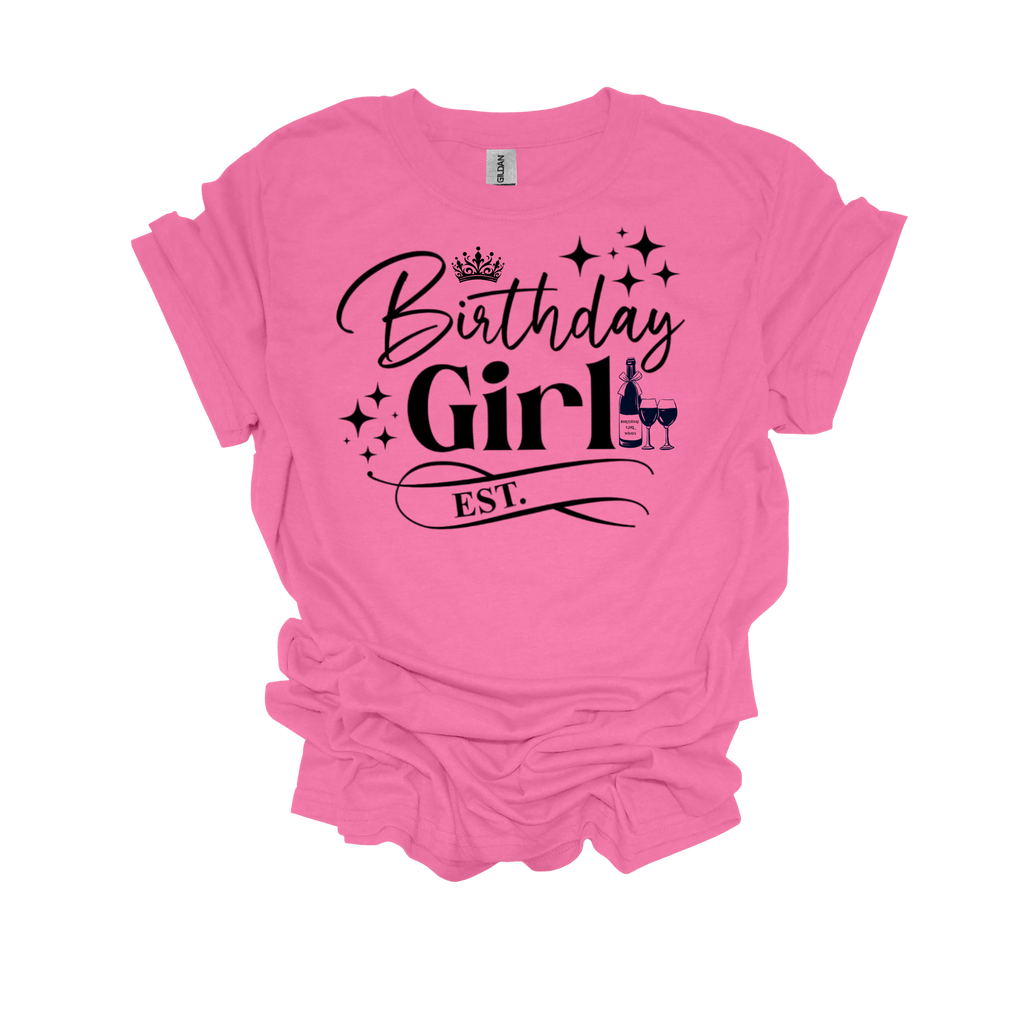 Birthday Girl Year Established Short Sleeve T-Shirt - Legacy 4 Xavier