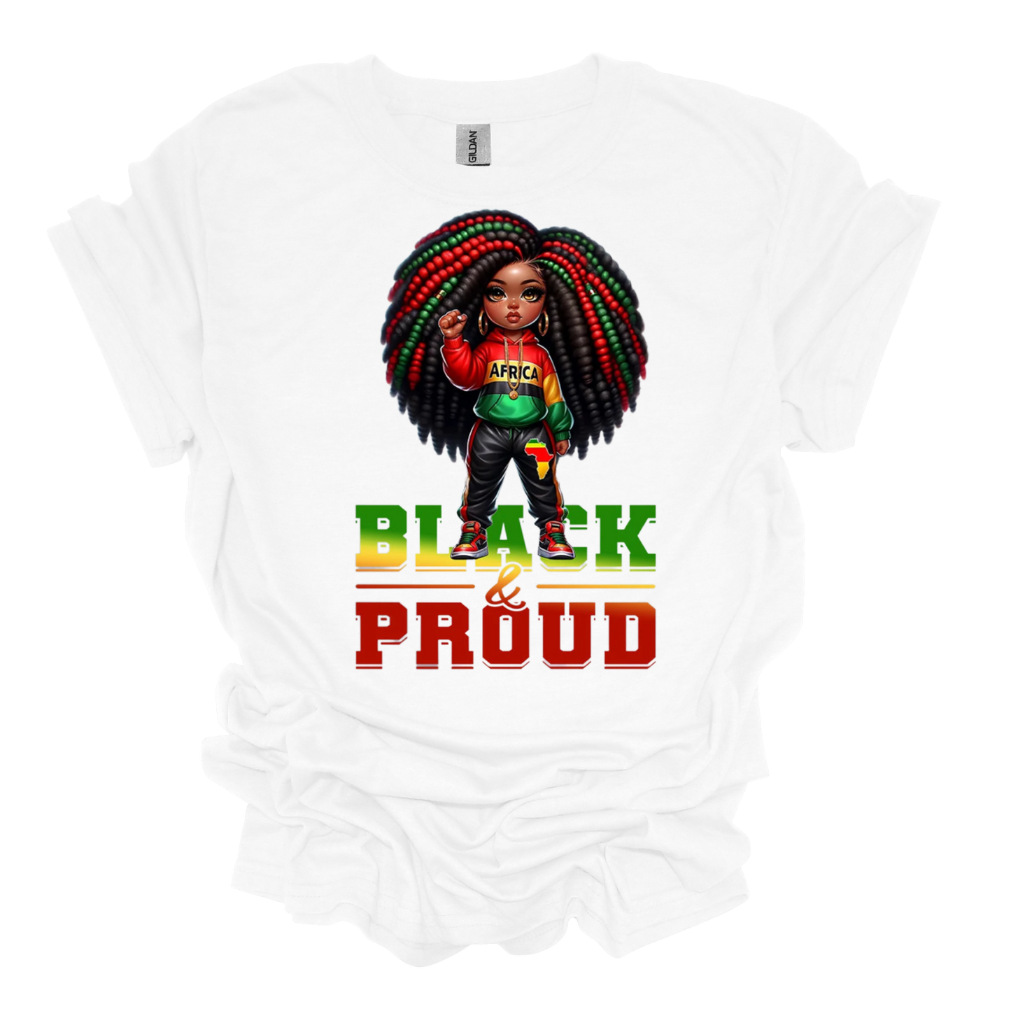 Black & Proud Short Sleeve Graphic T-Shirt