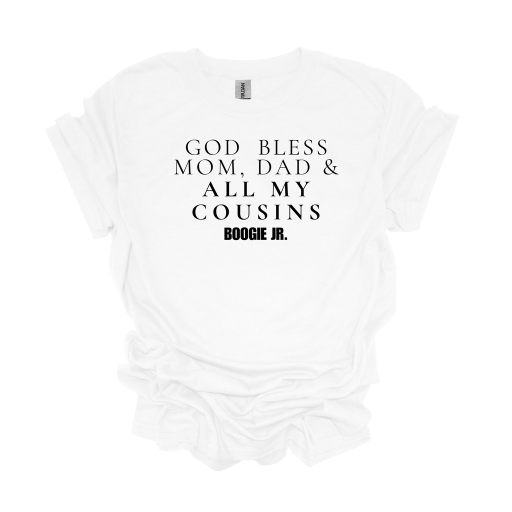 God Bless, Boogie Jr's Prayer No Trim Short Sleeve T-Shirt - Legacy 4 Xavier