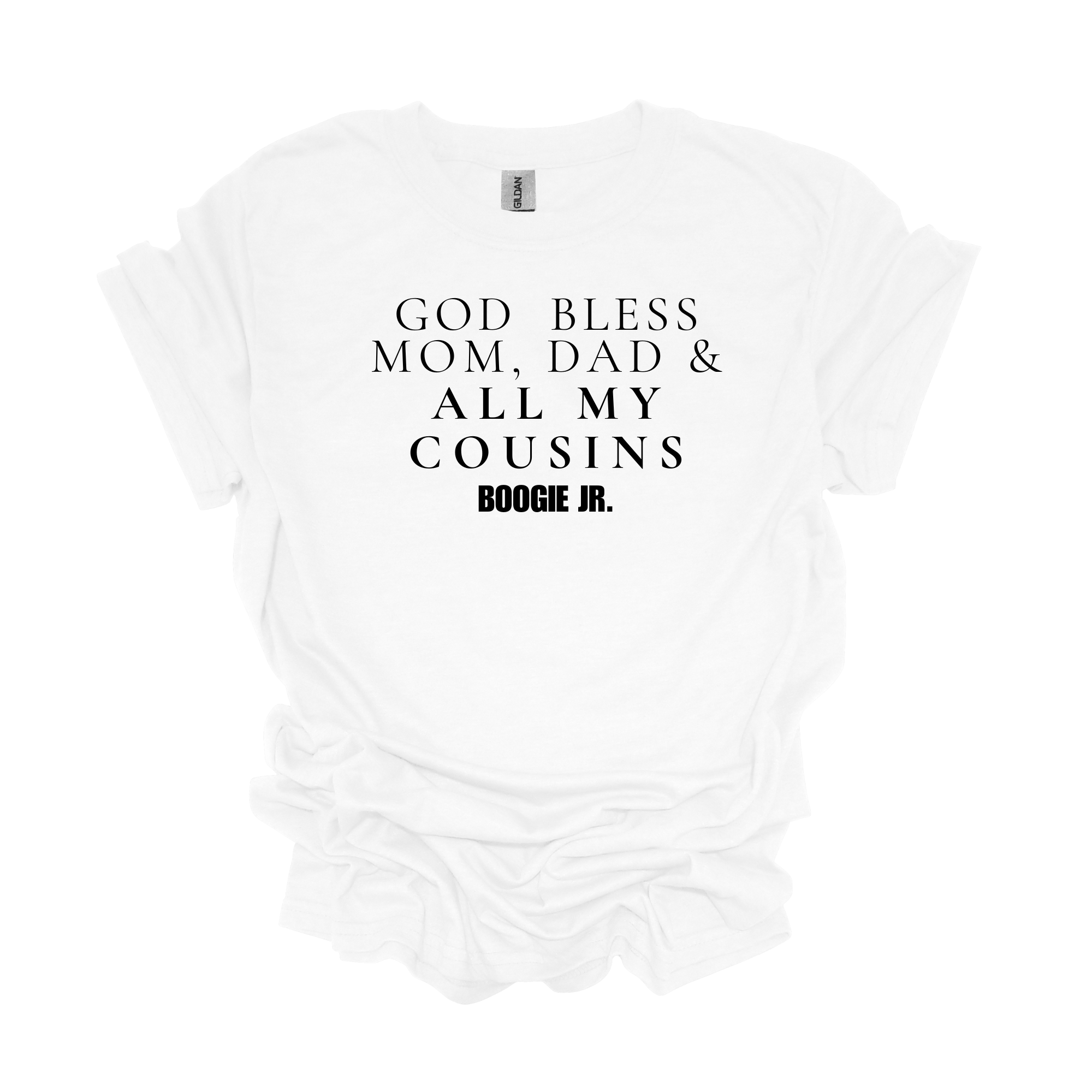 God Bless, Boogie Jr's Prayer No Trim Short Sleeve T-Shirt - Legacy 4 Xavier