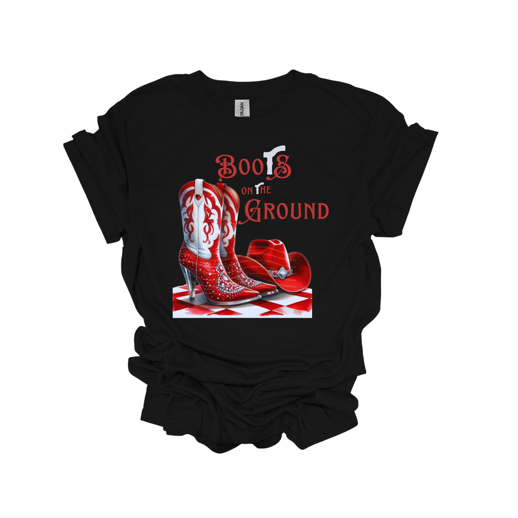 Boots on the Ground Red Short Sleeve T-Shirt - Legacy 4 Xavier
