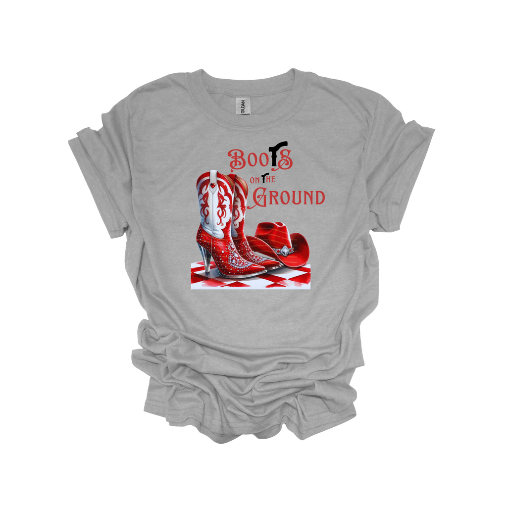 Boots on the Ground Red Short Sleeve T-Shirt - Legacy 4 Xavier