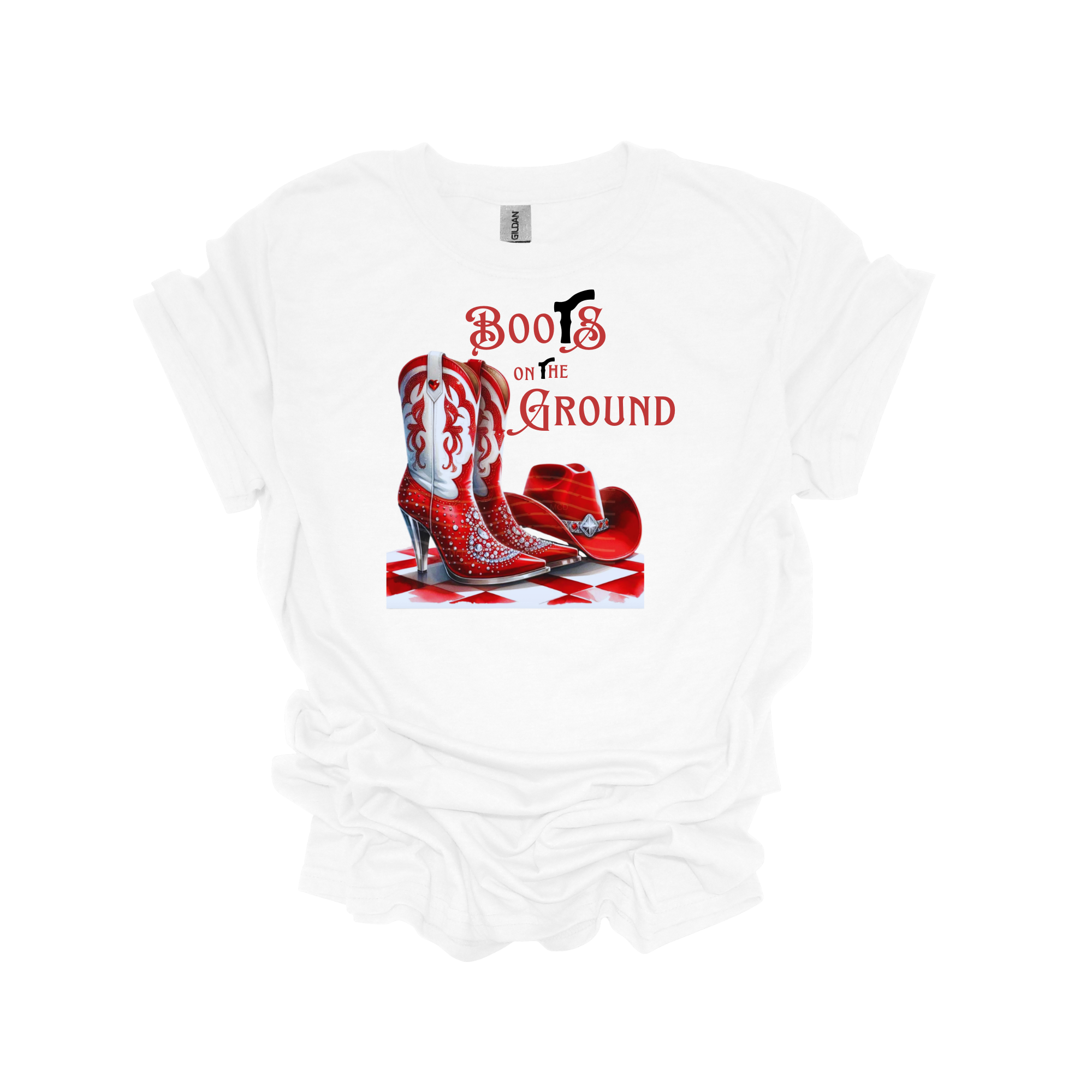 Boots on the Ground Red Short Sleeve T-Shirt - Legacy 4 Xavier