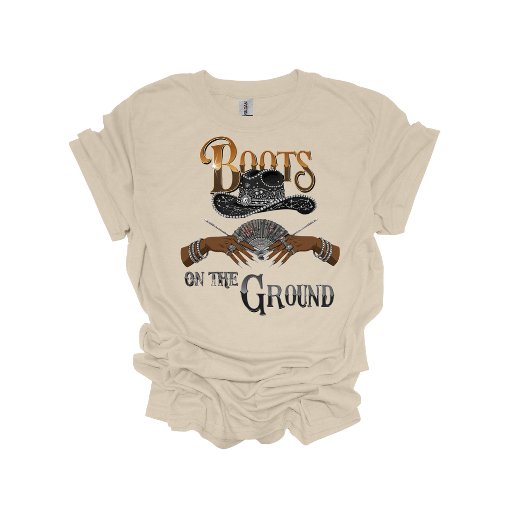Boots on the Ground Black Cowboy Hat Short Sleeve T-Shirt - Legacy 4 Xavier