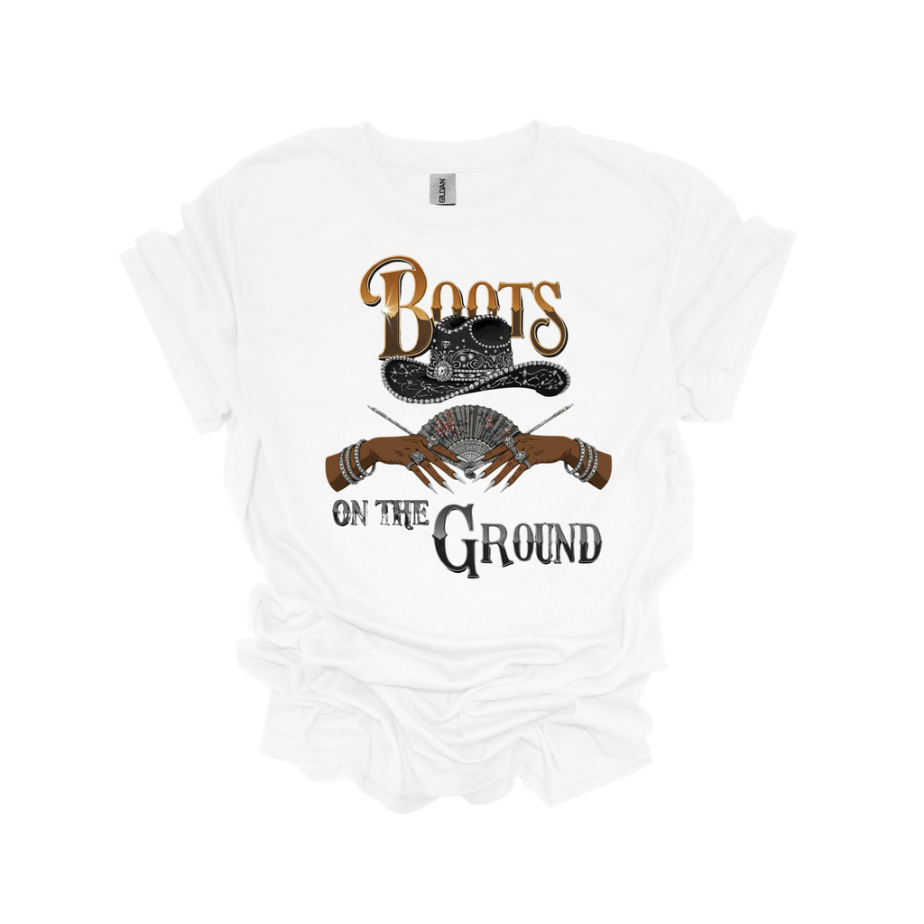 Boots on the Ground Black Cowboy Hat Short Sleeve T-Shirt - Legacy 4 Xavier