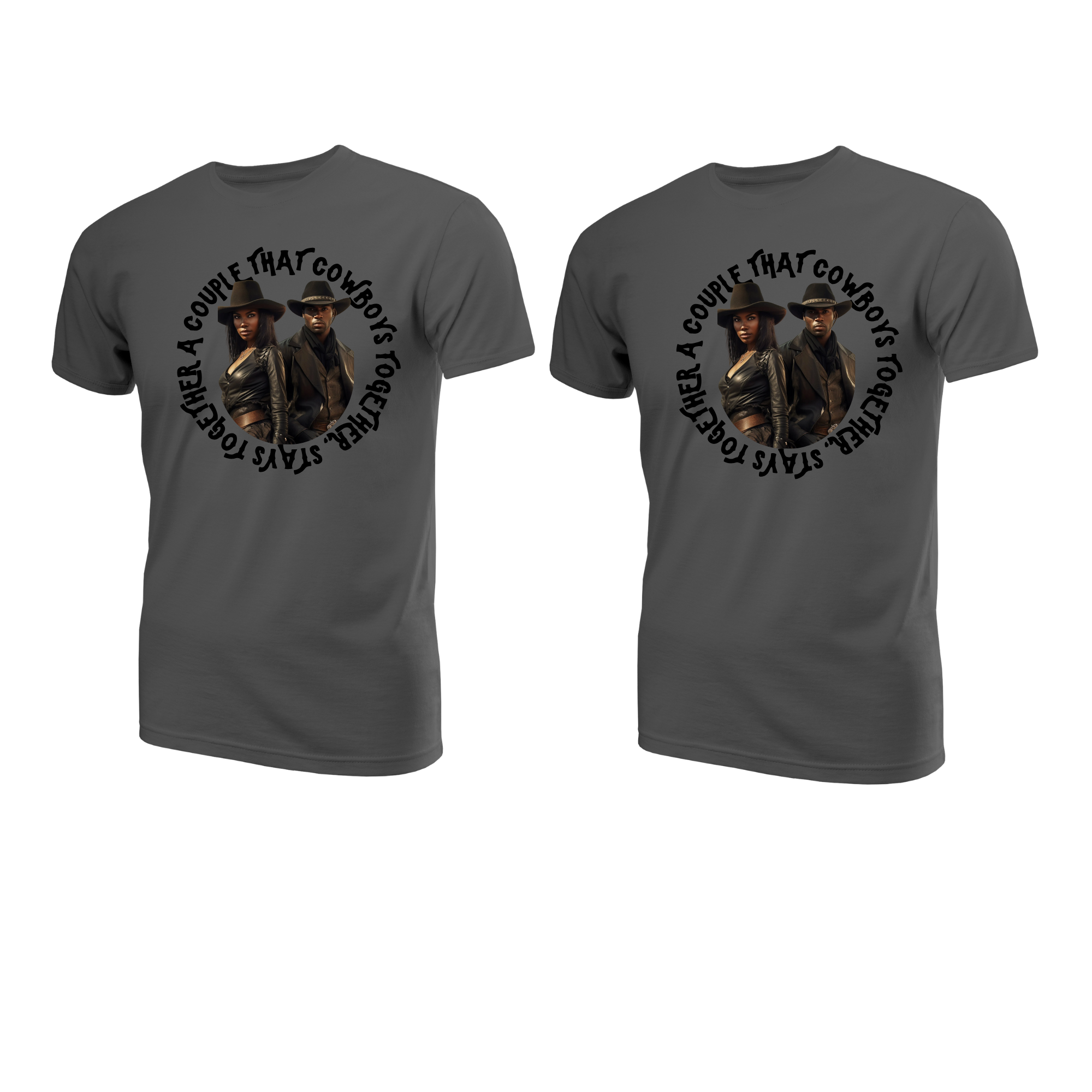 Bundle: Cowboy Couple Unisex Short Sleeve T-Shirt - Legacy 4 Xavier