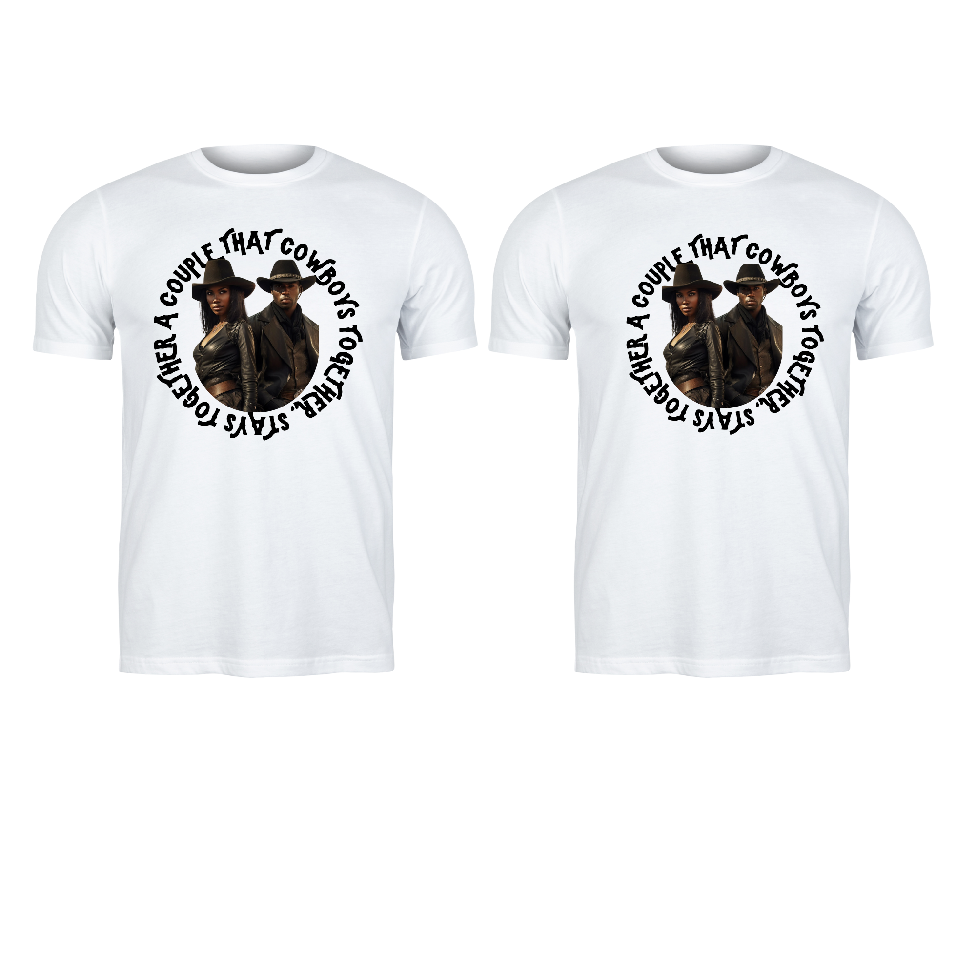 Bundle: Cowboy Couple Unisex Short Sleeve T-Shirt - Legacy 4 Xavier