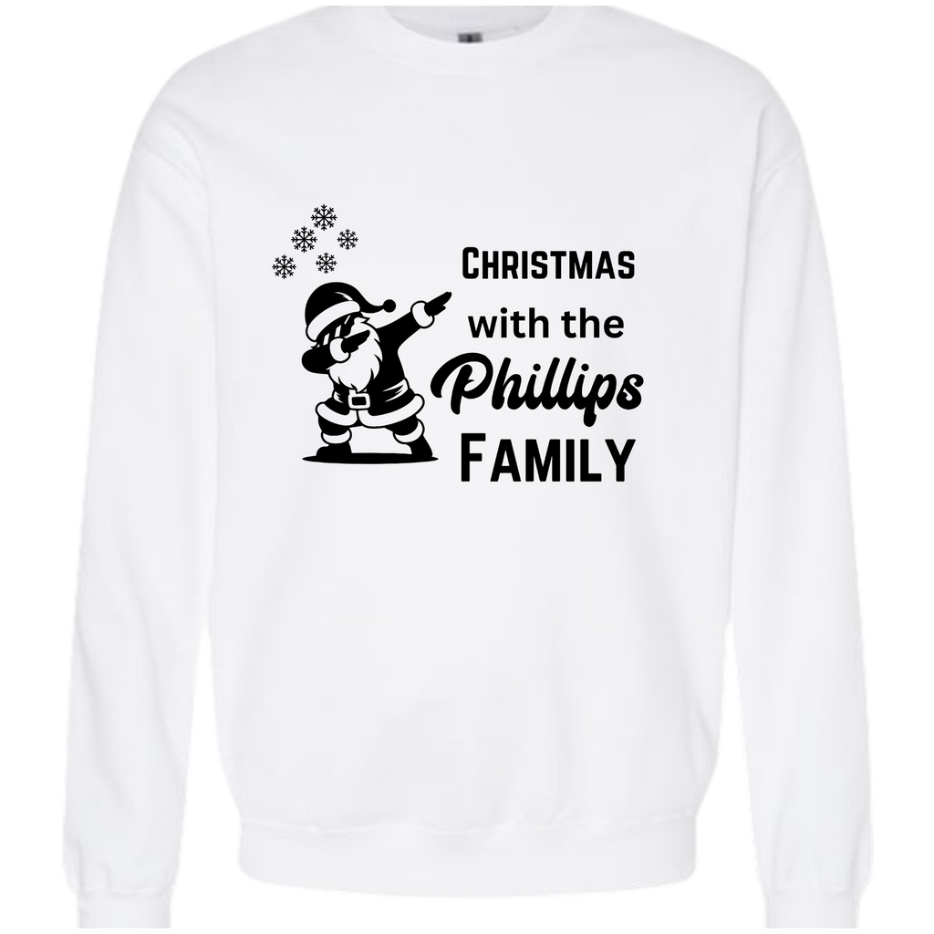 Christmas With Family Unisex Crewneck Sweatshirt