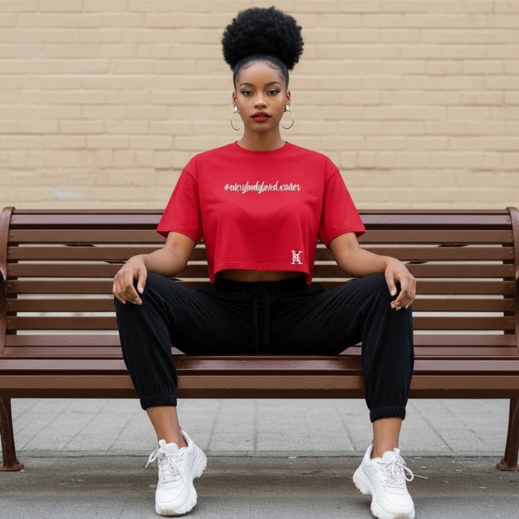 Red unisex Everybody Loved Xavier apparel by Legacy 4 Xavier
