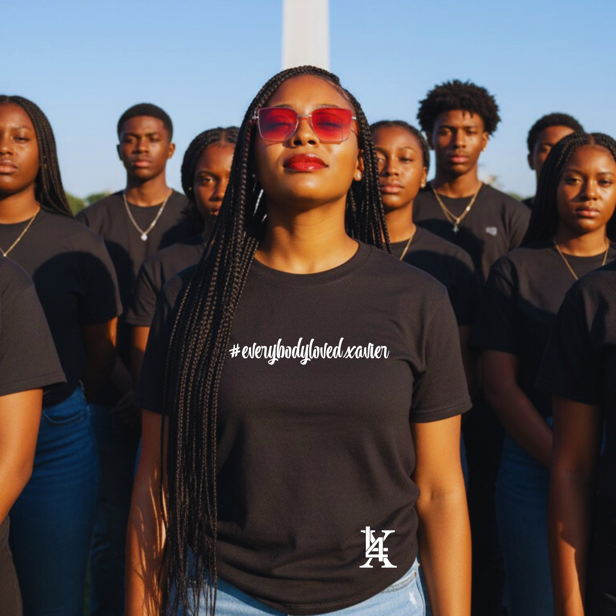 Everybody Loved Xavier collection by Legacy 4 Xavier featuring community-inspired statement apparel and legacy-centered lifestyle designs
