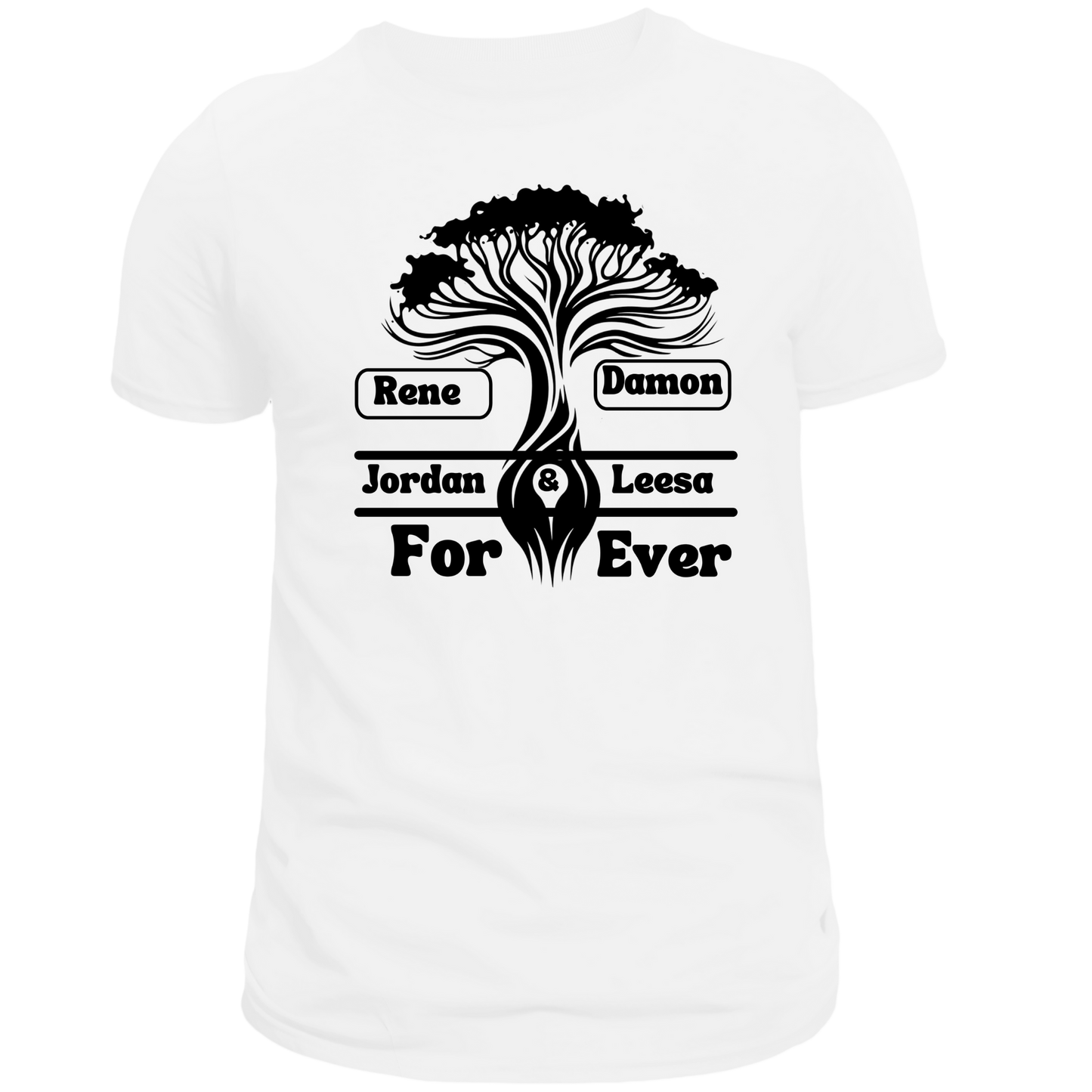 Bless My Blood Line Tree Short Sleeve Graphic T-Shirt (2 Offspring)