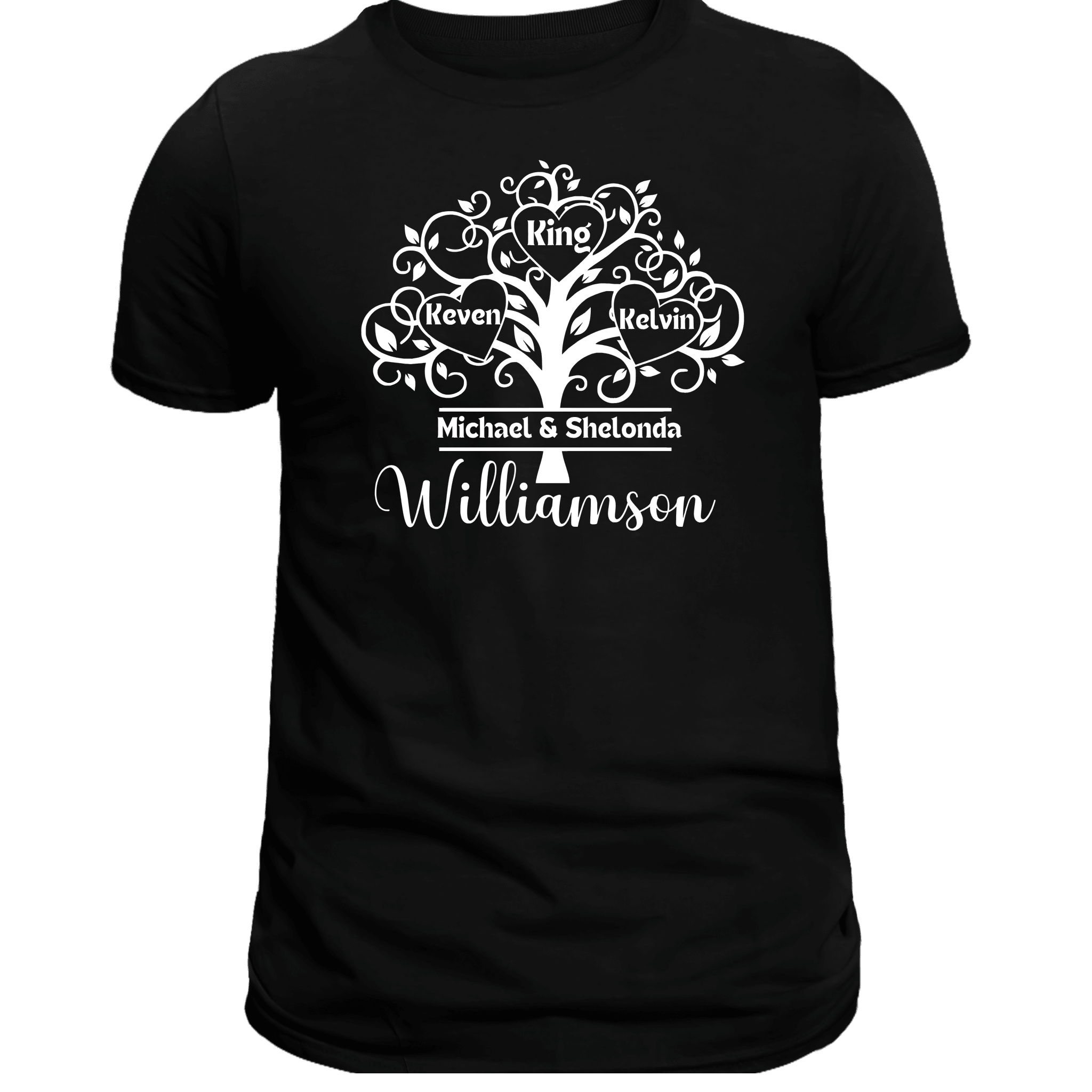 Bless My Blood Line Heart Tree Short Sleeve Graphic T-Shirt (3 Offspring) - Legacy 4 Xavier