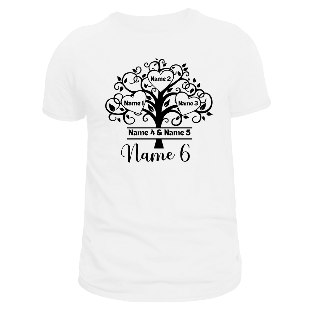 Bless My Blood Line Heart Tree Short Sleeve Graphic T-Shirt (3 Offspring) - Legacy 4 Xavier