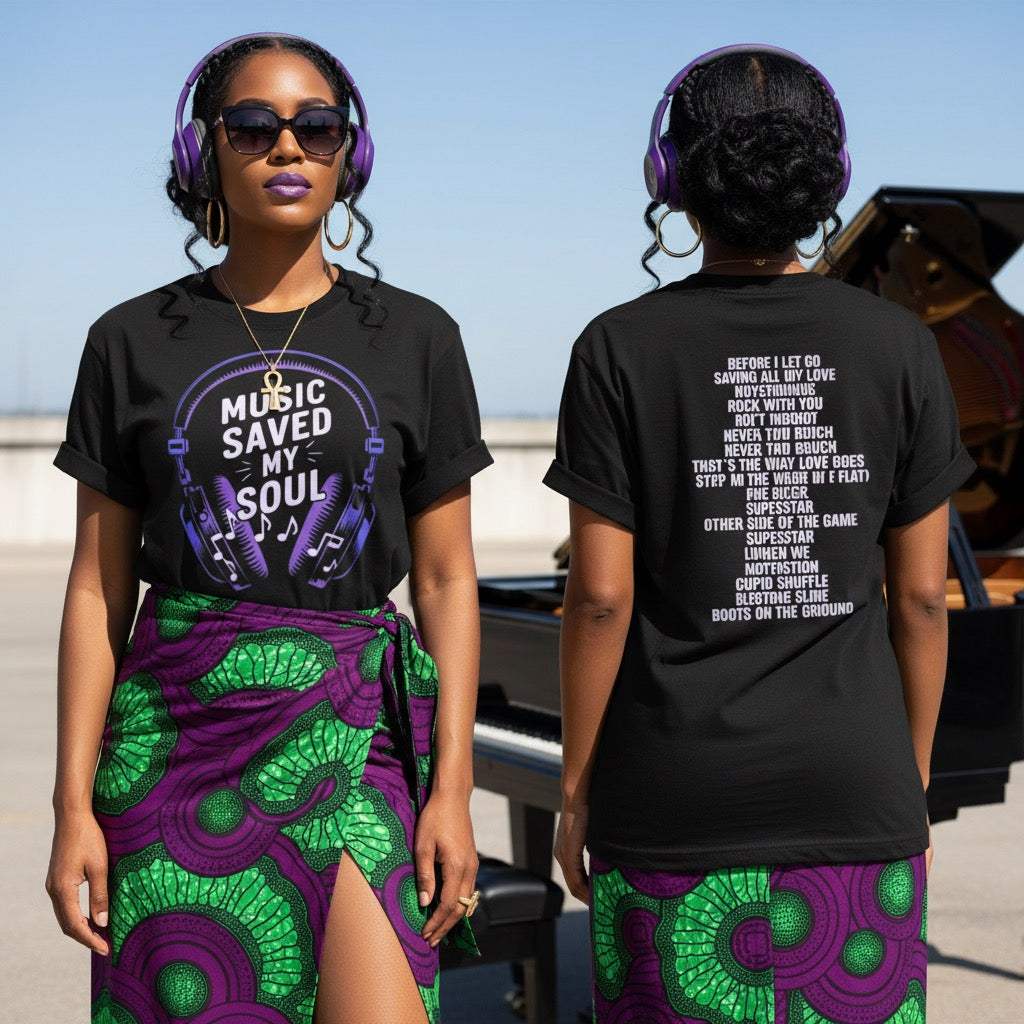 Music Saved My Soul Short Sleeve T-Shirt