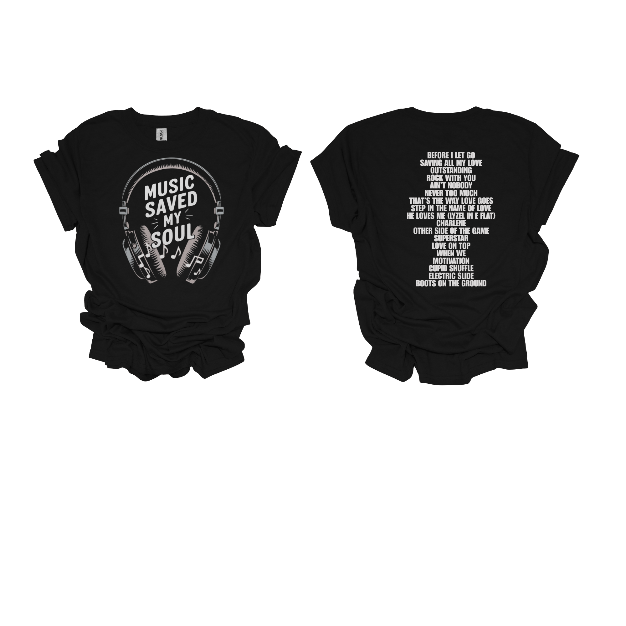 Music Saved My Soul Short Sleeve T-Shirt - Legacy 4 Xavier