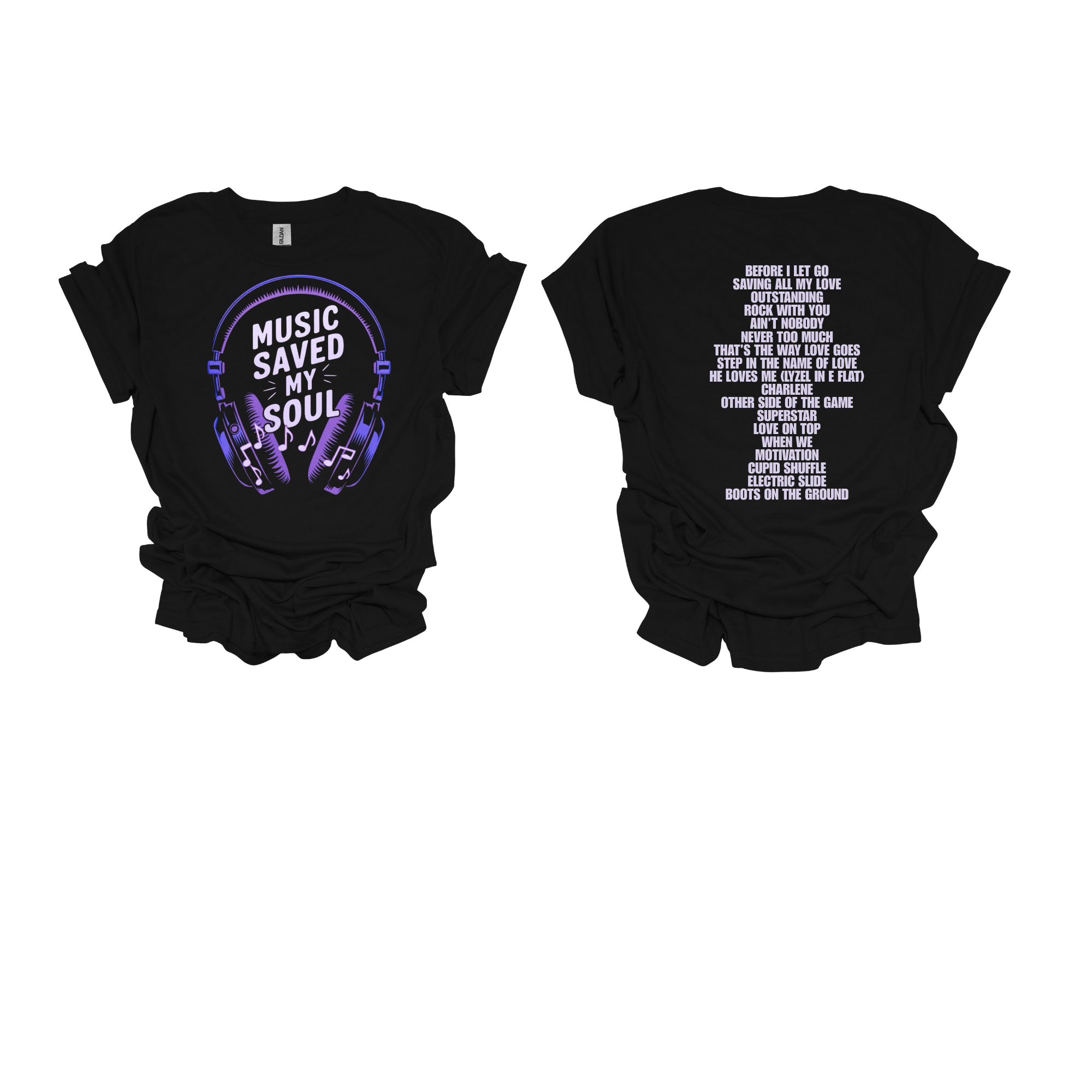 Music Saved My Soul Short Sleeve T-Shirt - Legacy 4 Xavier