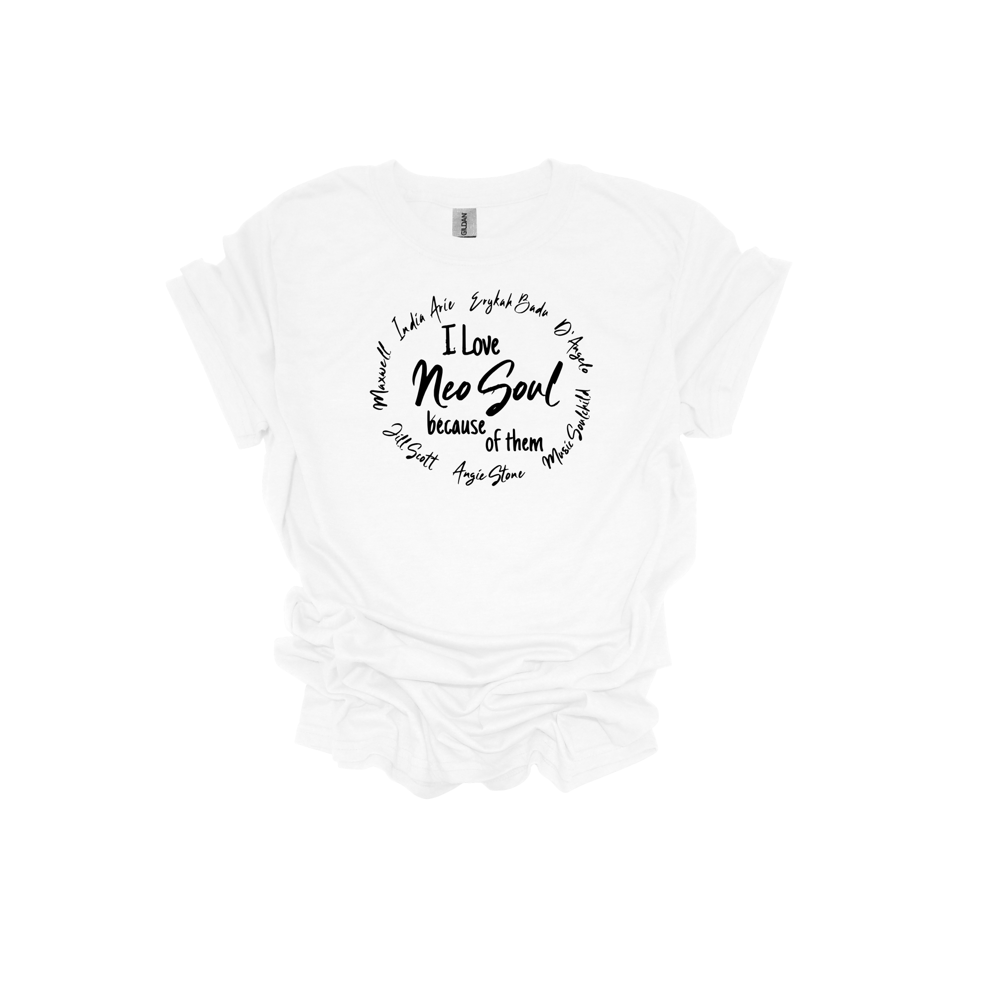 I Love Neo Soul Short Sleeve T-Shirt - Legacy 4 Xavier