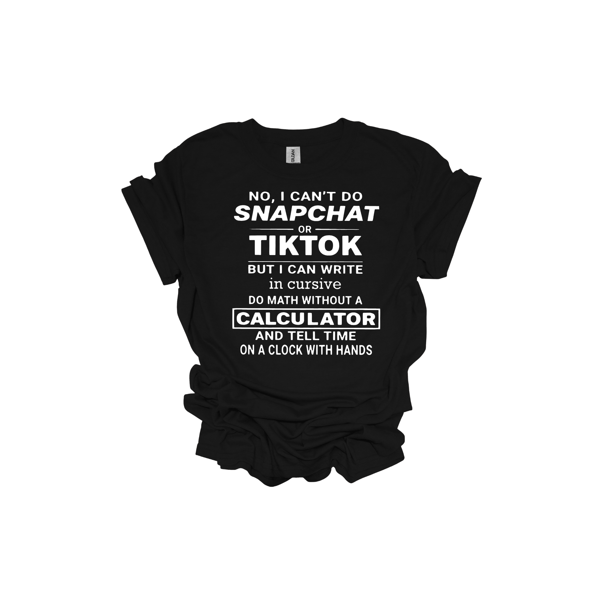 No I Can't Do Tik Tok Short Sleeve T-Shirt - Legacy 4 Xavier