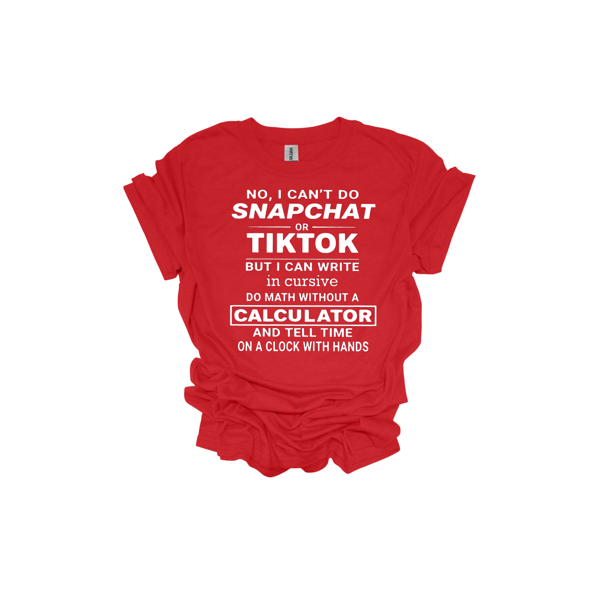 No I Can't Do Tik Tok Short Sleeve T-Shirt - Legacy 4 Xavier