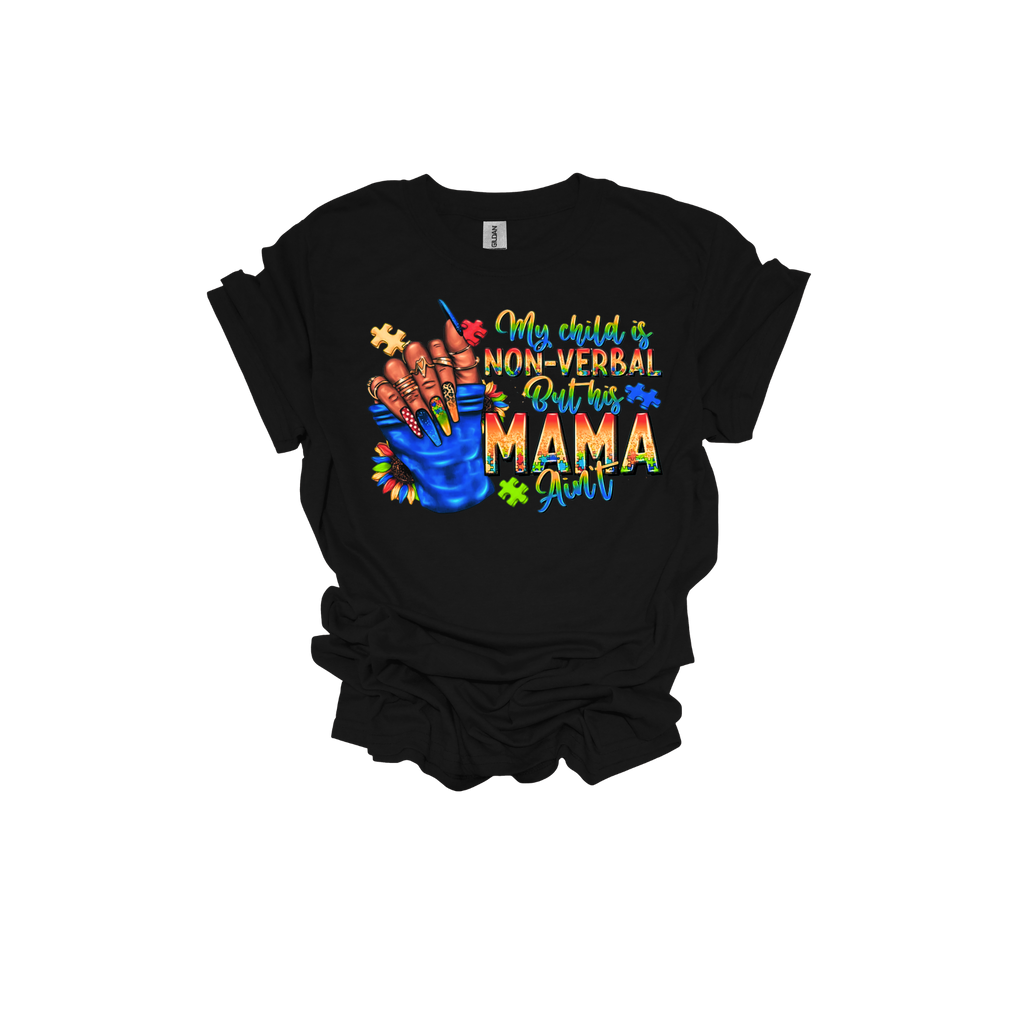 My Child is Non-Verbal Short Sleeve T-Shirt - Legacy 4 Xavier