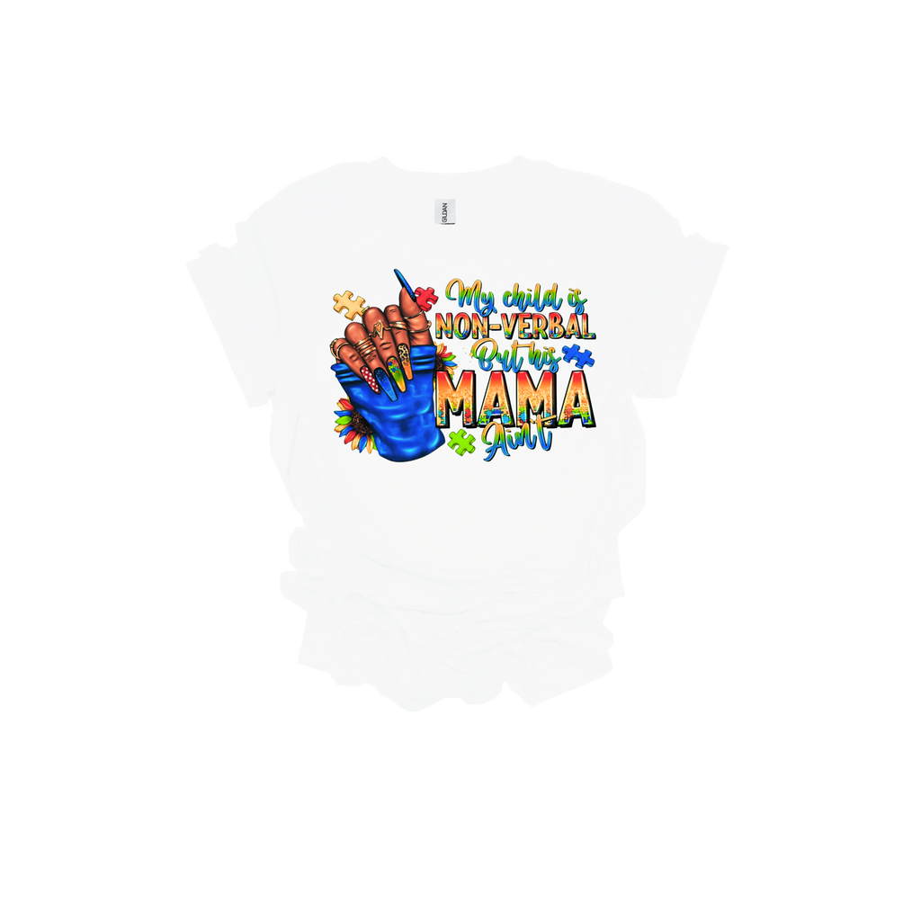 My Child is Non-Verbal Short Sleeve T-Shirt - Legacy 4 Xavier