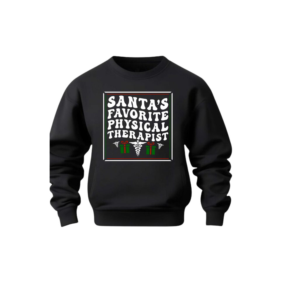 Santas's Favorite physical Therapist Unisex Crewneck Sweatshirt - Legacy 4 Xavier