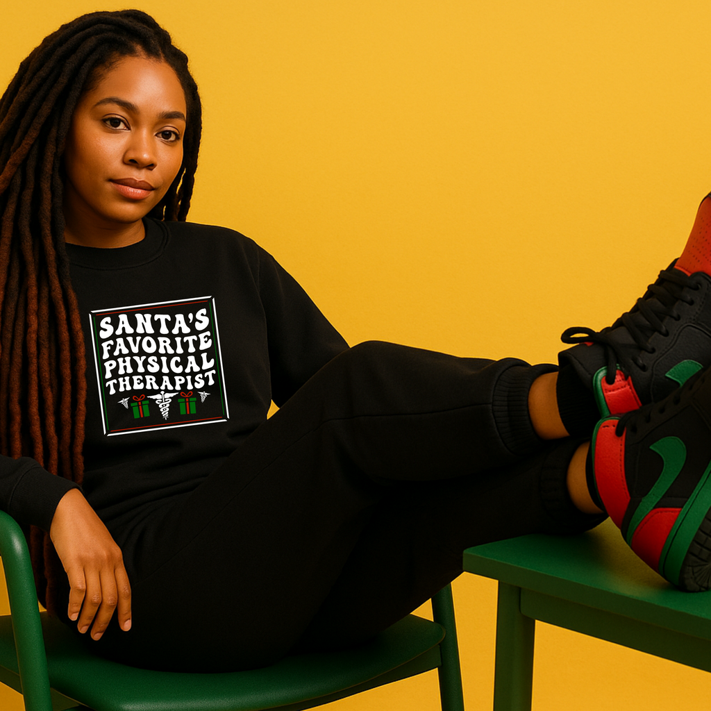 Santas's Favorite physical Therapist Unisex Crewneck Sweatshirt - Legacy 4 Xavier