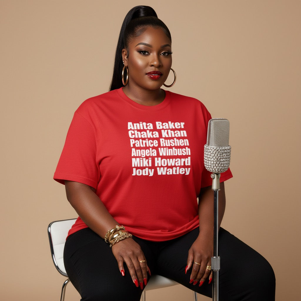 Seasoned Sangers shirt red bold typography design