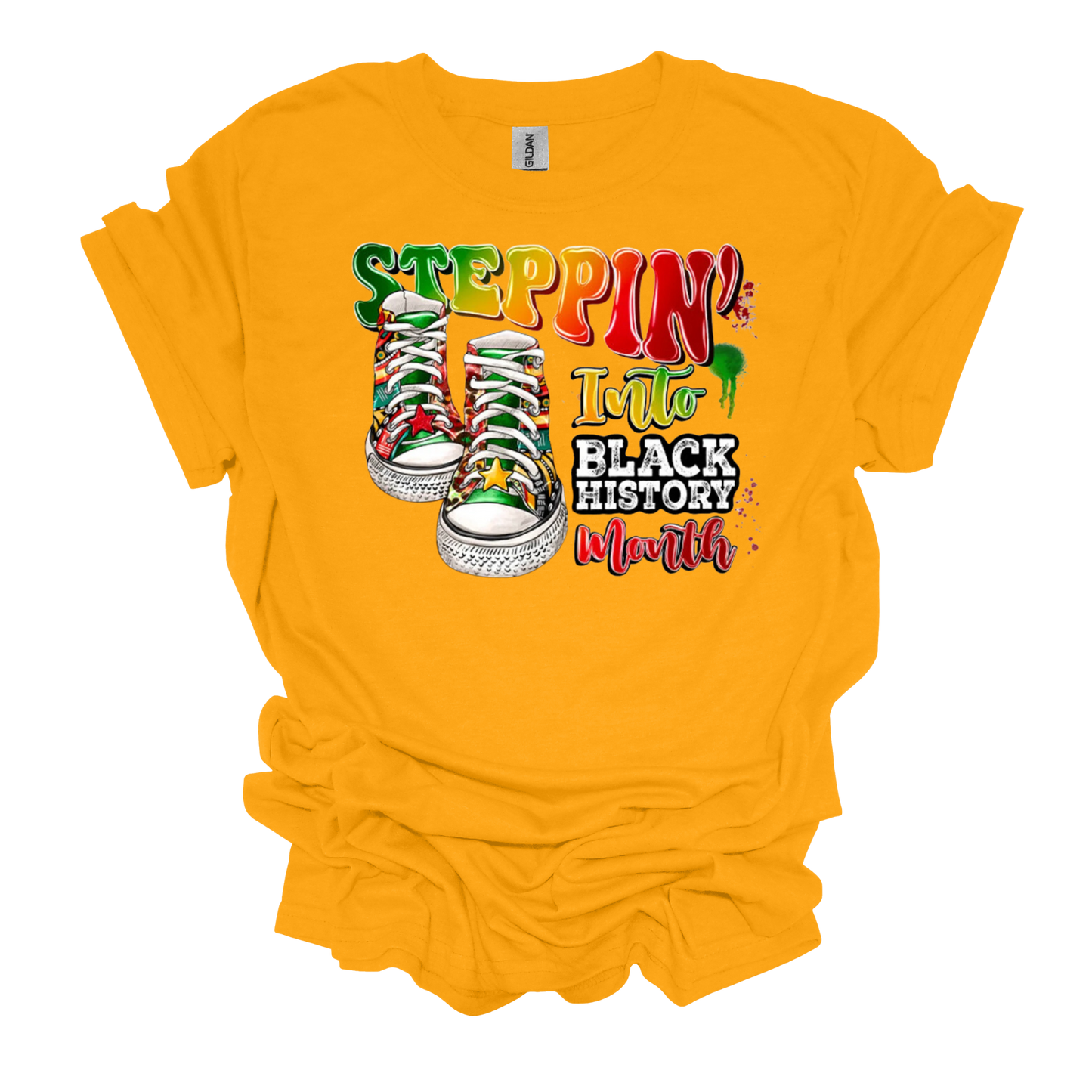 Steppin Into Black History Unisex Short Sleeve T-Shirt