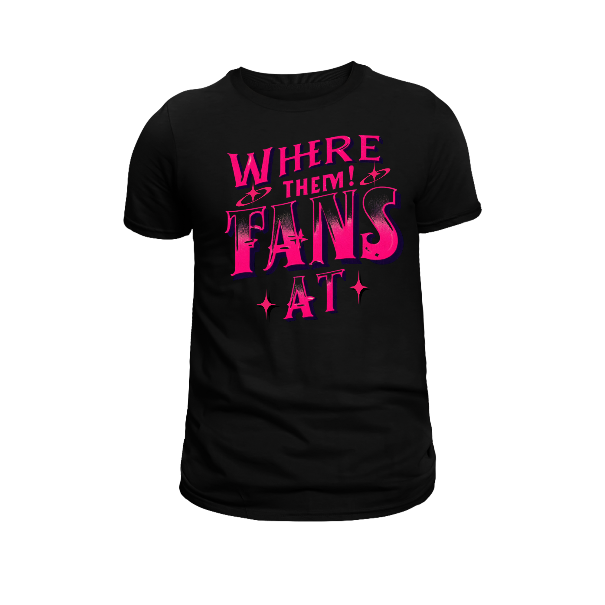 Where Them Fans At in Pink Short Sleeve T-Shirt - Legacy 4 Xavier