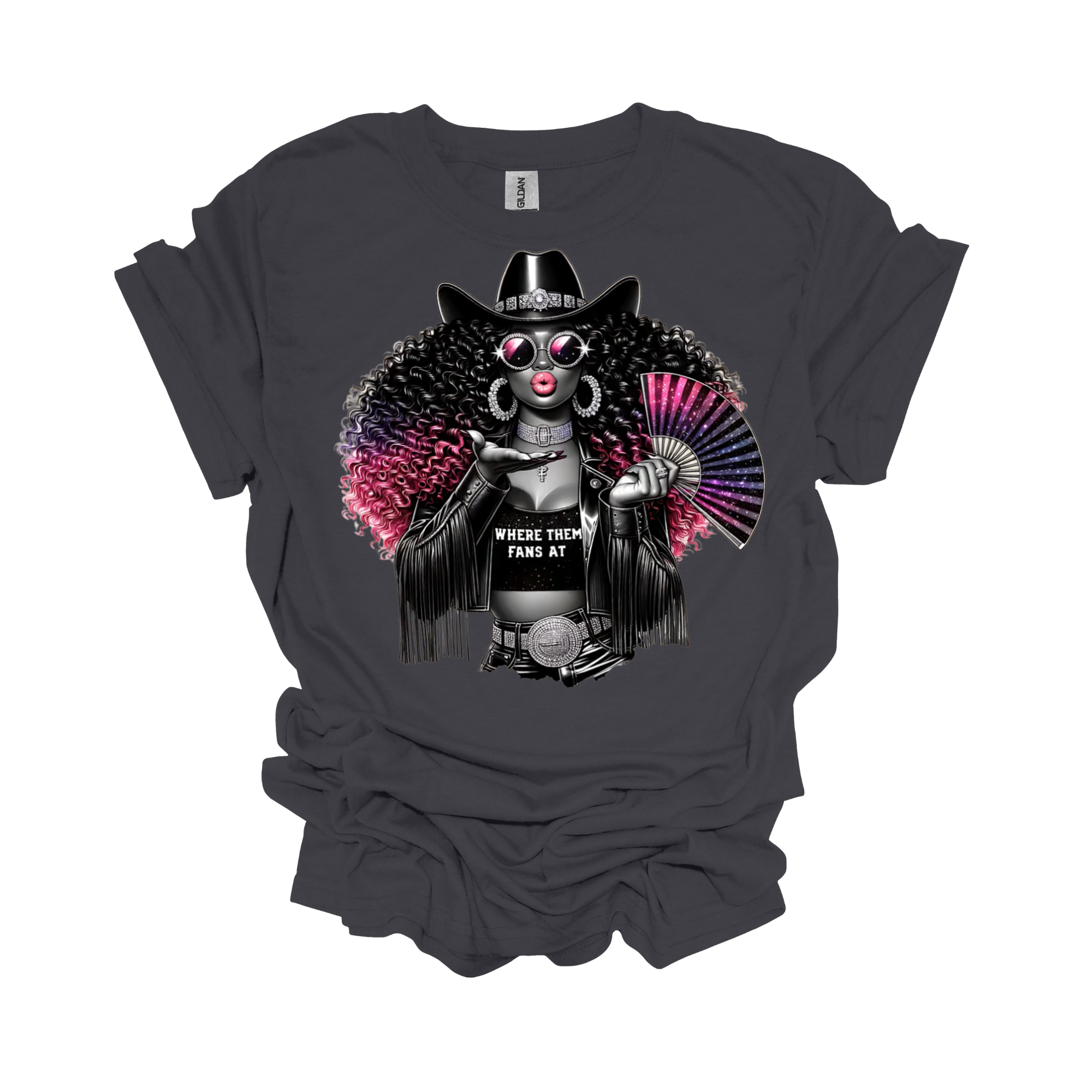 Where Them Fans At Cowgirl Short Sleeve T-Shirt - Legacy 4 Xavier