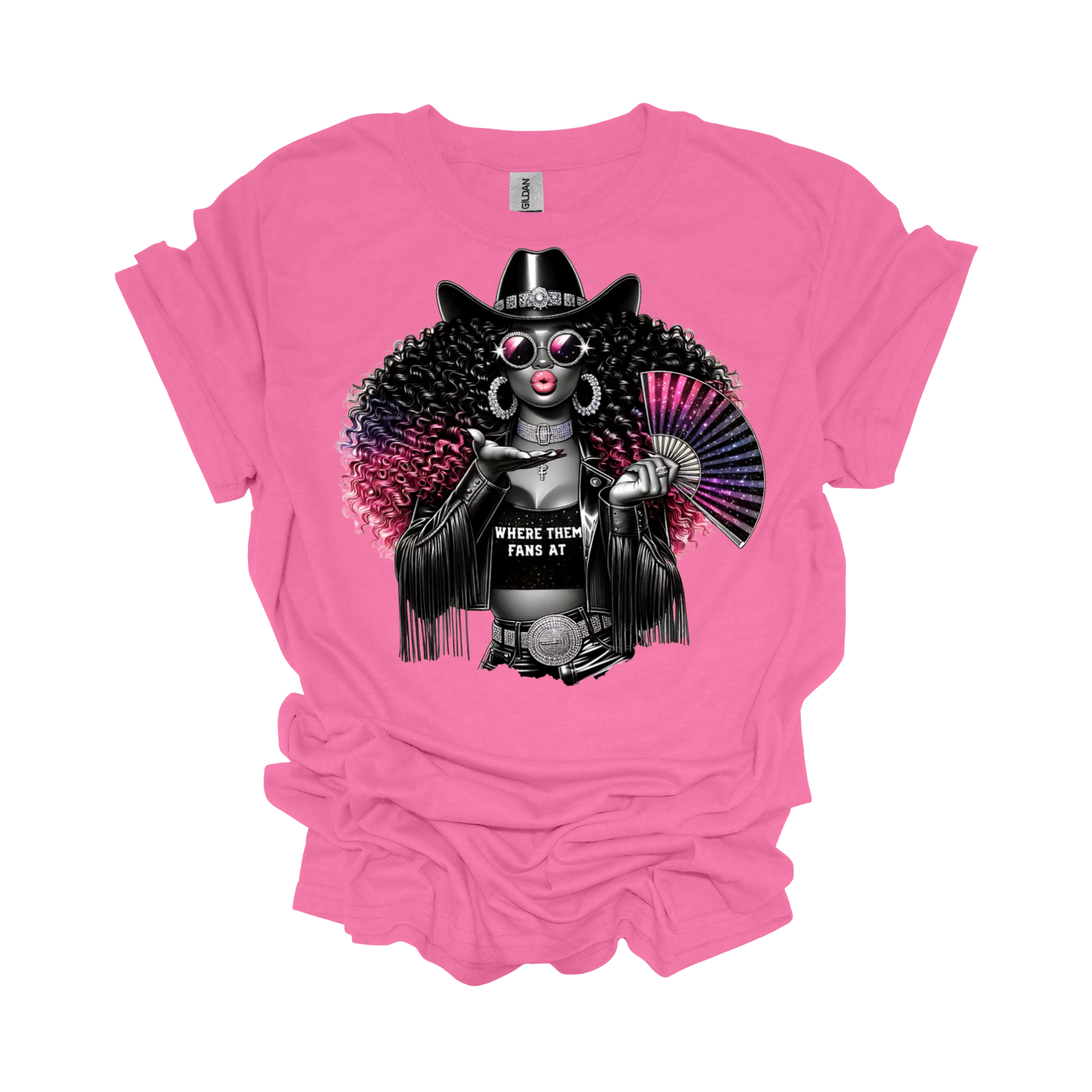 Where Them Fans At Cowgirl Short Sleeve T-Shirt - Legacy 4 Xavier