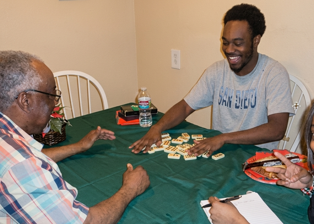 Xavier and his Grandfather and Mother