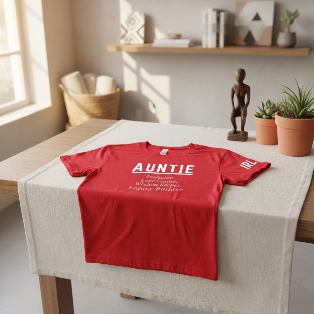 Auntie Protector Love Leader Wisdom Keeper Legacy Builder typography shirt by Legacy 4 Xavier