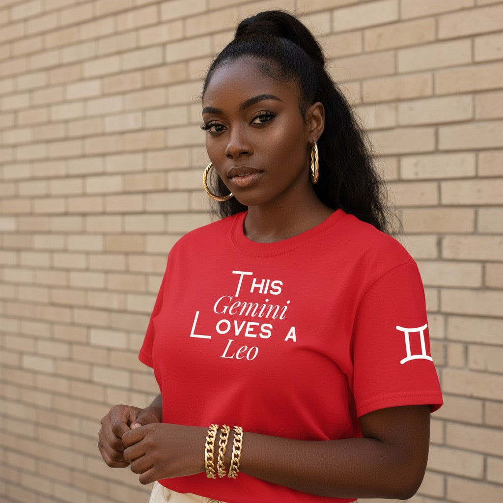 This Gemini Loves a Leo statement t-shirt from the Born Under Something collection by Legacy 4 Xavier