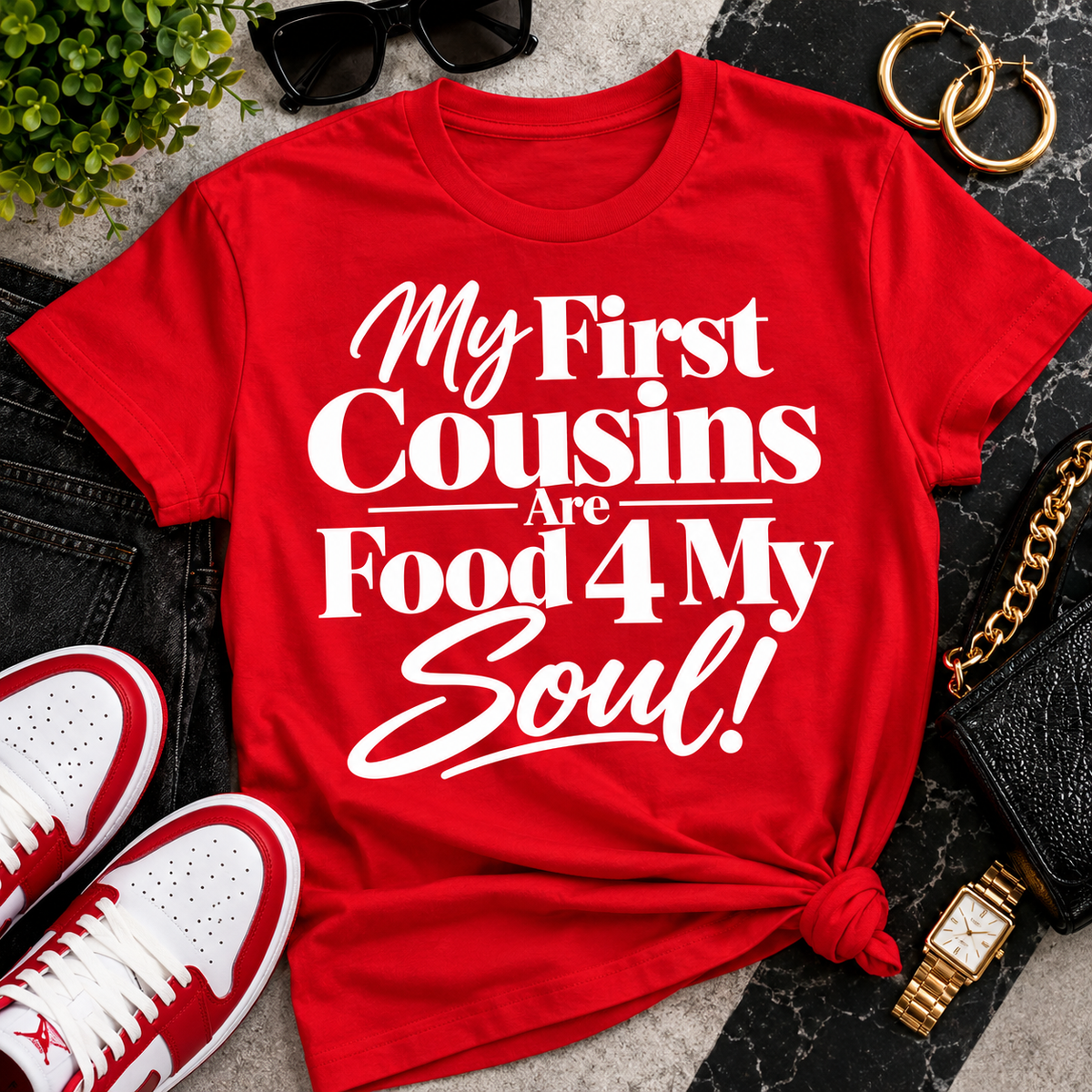 A little family love, styled accordingly.