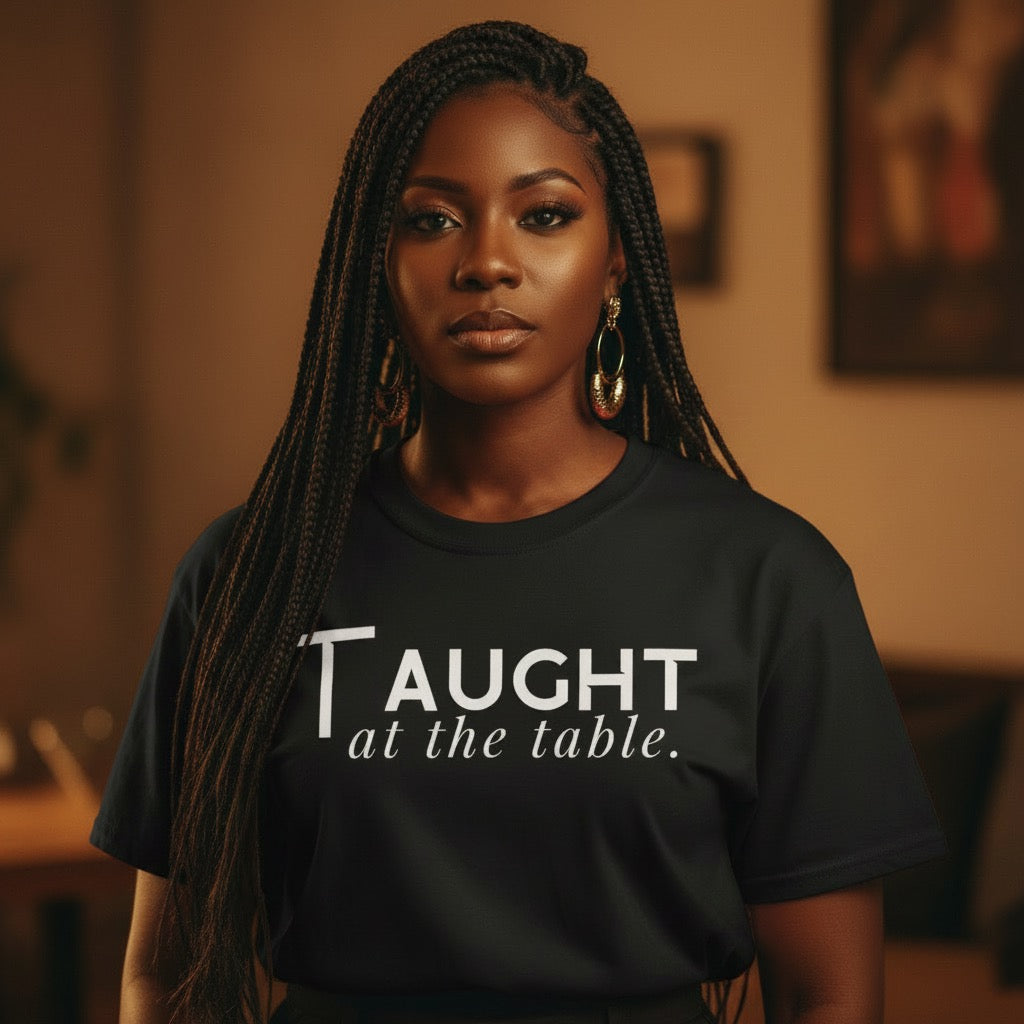 Black family-inspired lifestyle apparel celebrating lessons passed down through generations